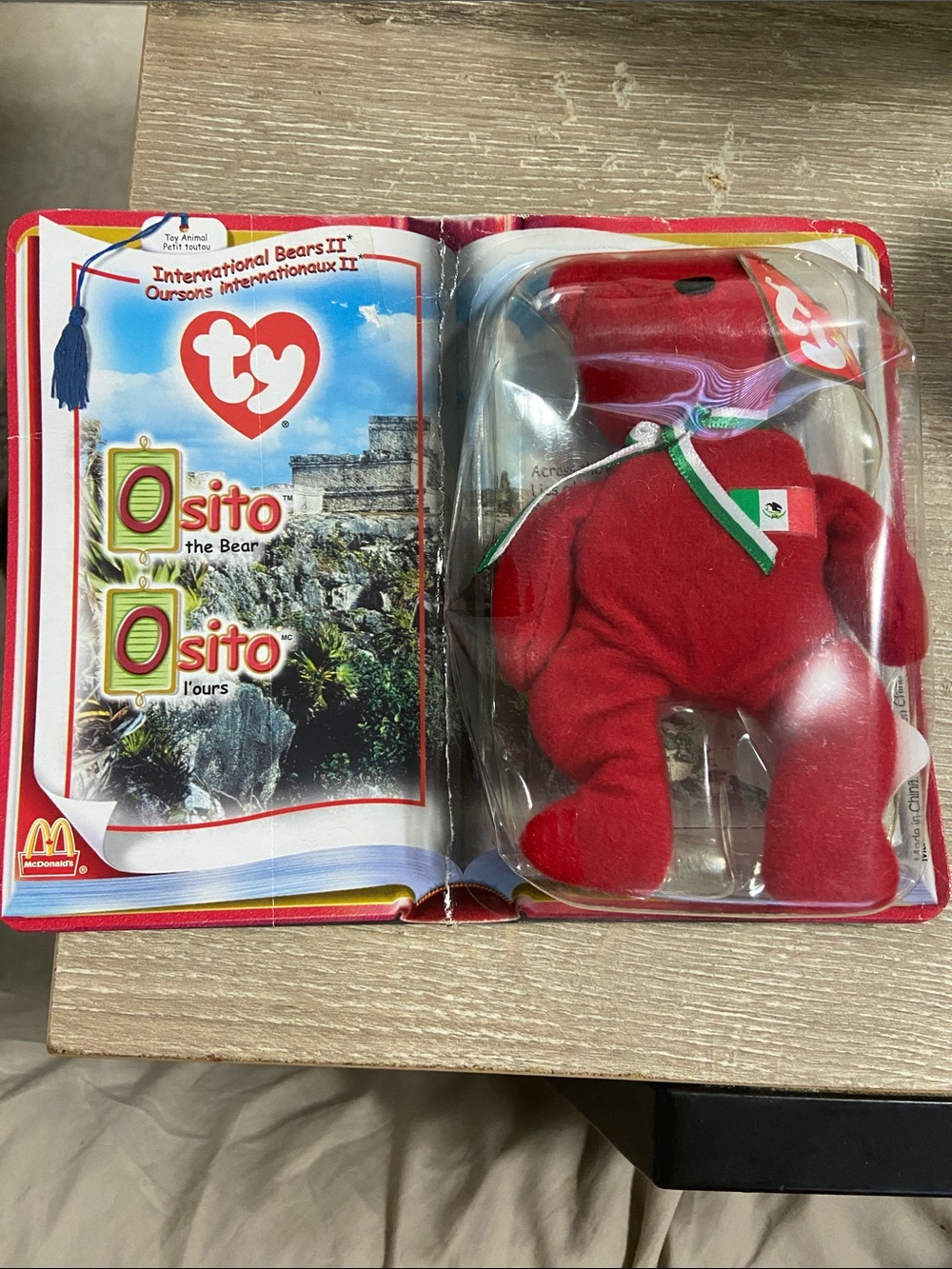 Osito the Bear McDonalds 🇲🇽 TY International Bears II 2000 Beanie Babies NEW